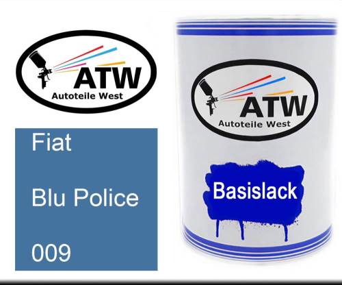 Fiat, Blu Police, 009: 500ml Lackdose, von ATW Autoteile West.